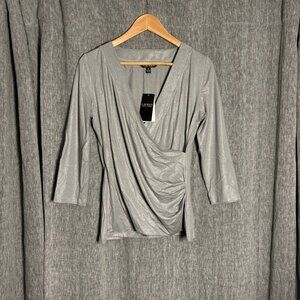 Ralph Lauren Antique Pewter Evening Top Size Medium